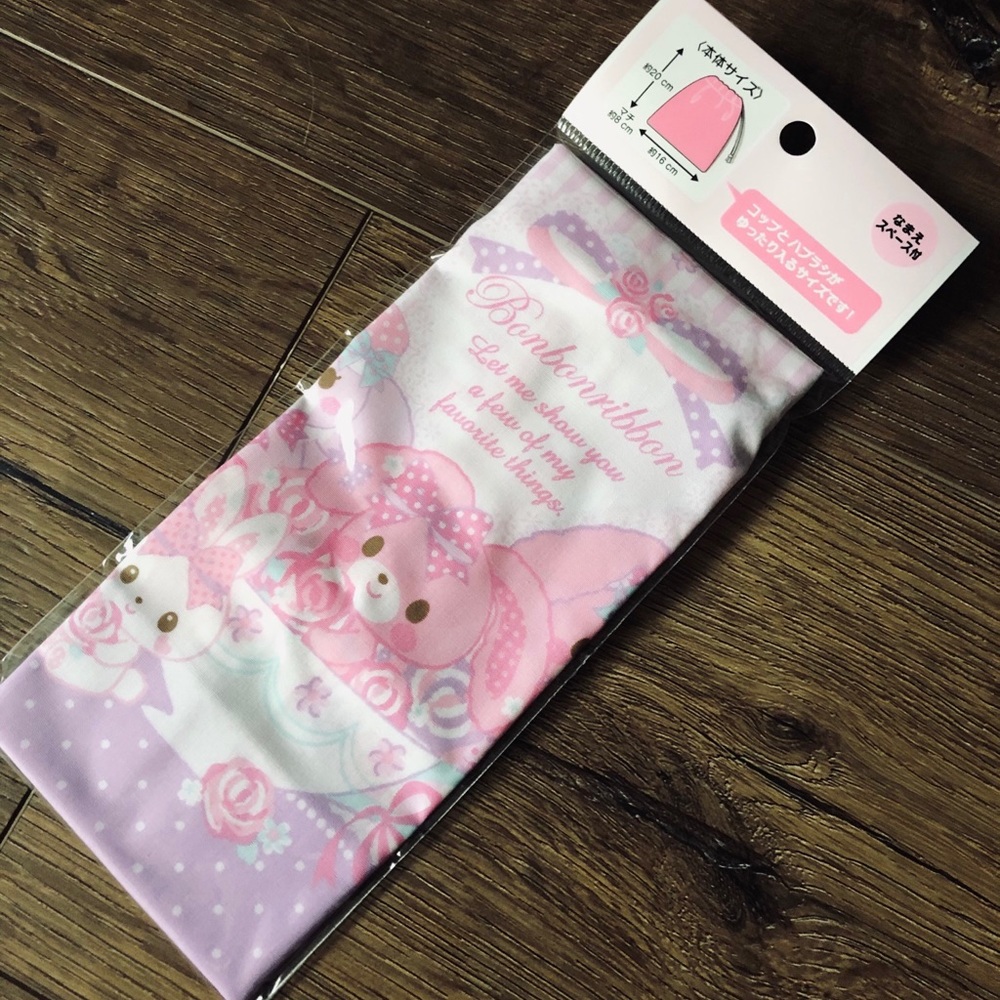 BON BON RIBBON-NWT Drawstring Bag